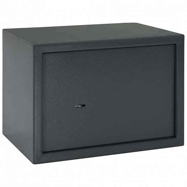 vidaXL Trezor se zámkem Tmavě šedá 35 x 25 x 25 cm Ocel
