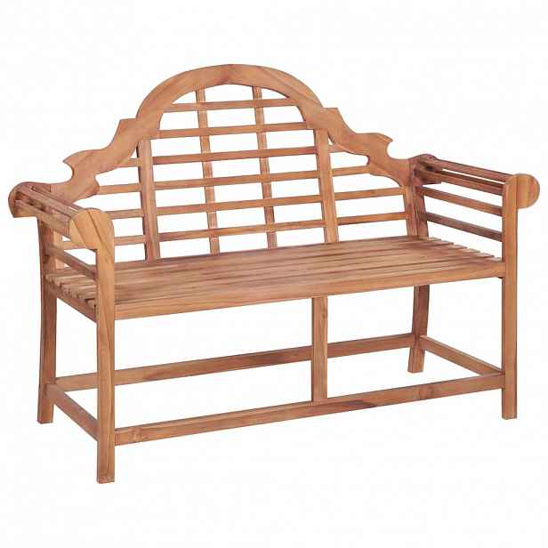 vidaXL Zahradní lavice 127 x 58,5 x 92,5 cm masivní teakové dřevo