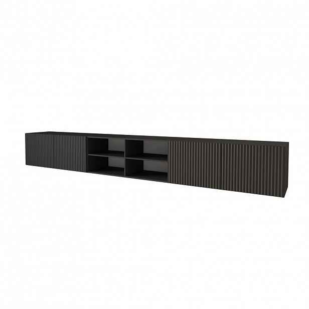 ALTDECOR NÍZKÁ komoda NOA-2-W 3x100x40x40 cm – černá