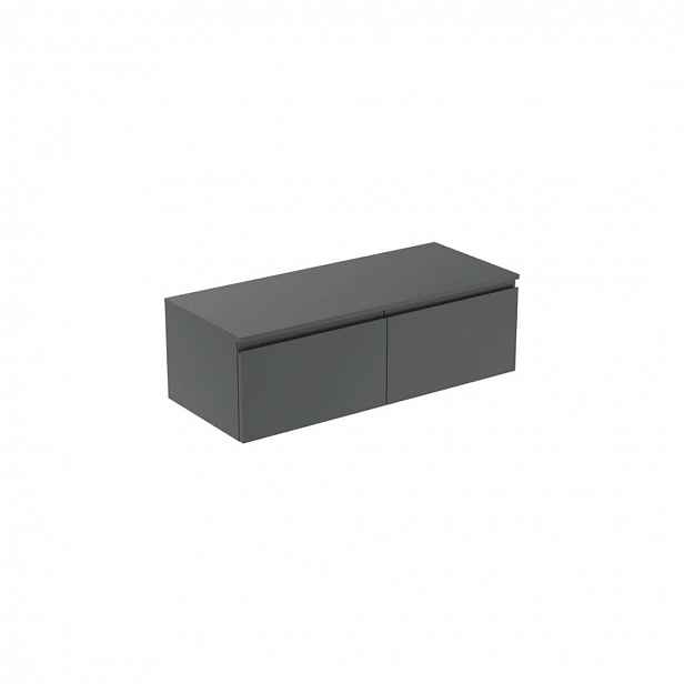 Ideal Standard Finesse - Umyvadlová skříňka, 120x51x38 cm, 2 zásuvky, matný antracit E3436Y2