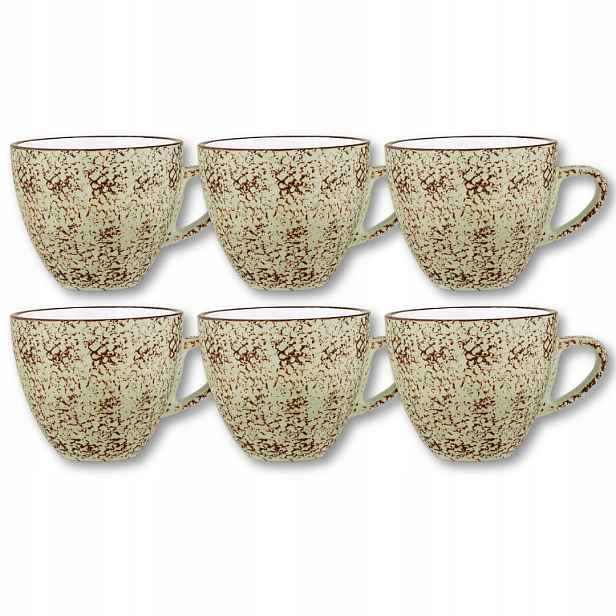 Šálek na čaj kávu porcelánový pistáciový 300 ml Wilmax 6 kusů
