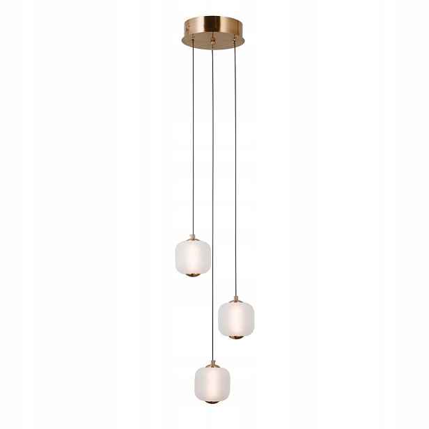 Stropní závěsné svítidlo Stropní Svítidlo Led lustr bílý 3xLED 8W Ganti Italux