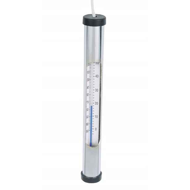 Teploměr neplovoucí chromovaný 17 cm