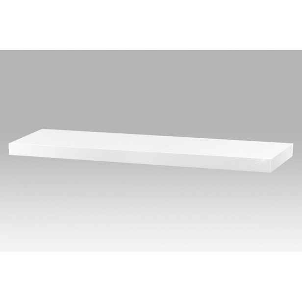 Nástěnná polička P-005 80 cm Autronic Bílá lesk
