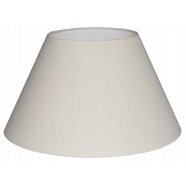 Stínítko kužel E27 béžová bavlna 20/45 h24 cm Zavinovací okraje Mirano