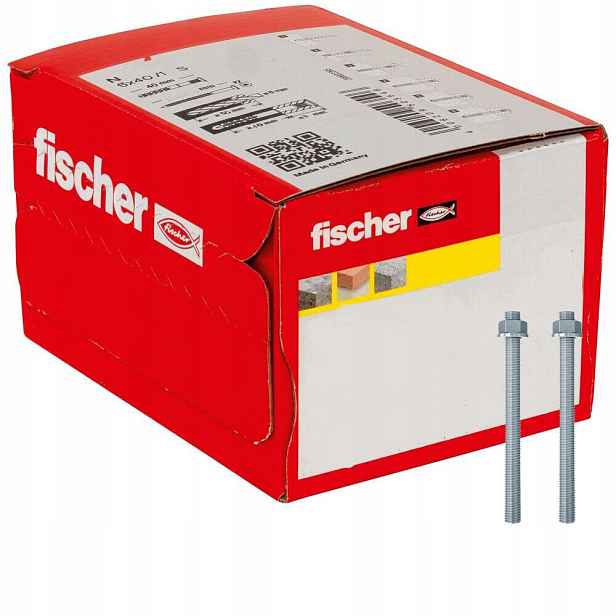 Závitová tyč Fis A M12 x 120 gvz ocel pozink galvanická 8.8 10 Ks Fischer