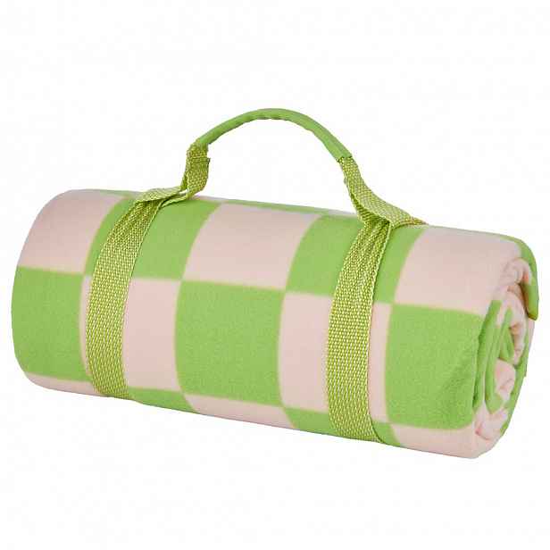 Butlers GET TOGETHER XXL Pikniková deka kostka - sv. zelená