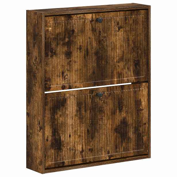 vidaXL Nástěnná skříň na boty EDE 71 x 17 x 86 cm Kompozitní dřevo