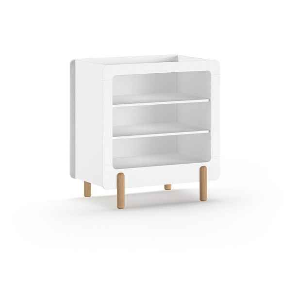 Bílá dětská komoda s přebalovacím pultem 88x95x57 cm Smile – Vipack