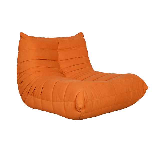 LivinHill Designové křeslo Nua samet oranžové