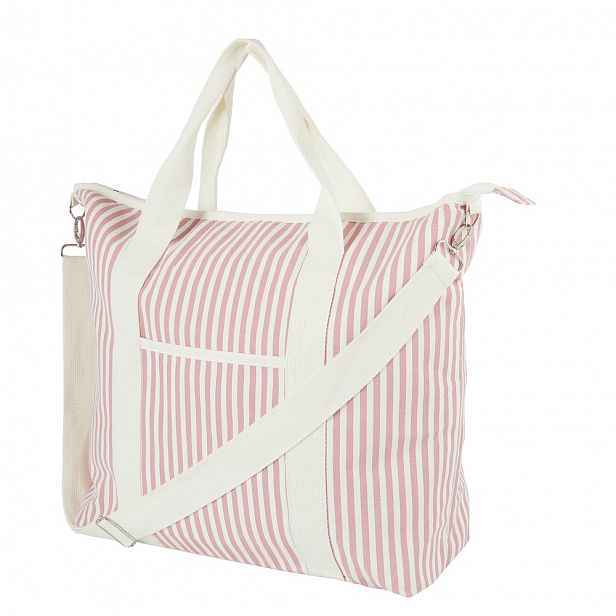 Butlers KEEP COOL Chladicí taška velká - sv. růžová/bílá