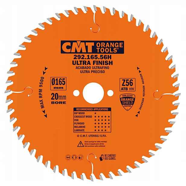 Cmt Řezací kotouč na dřevo 292.165.56H 165x20 mm z=56 Atb