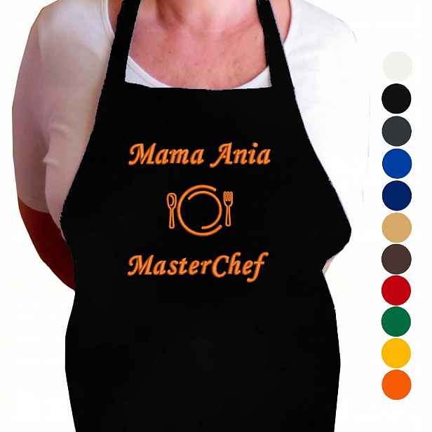 Kuchyňská Zástěra Pro Maminku Masterchef Dárek Ke Dni Matek S Jménem Výšivka