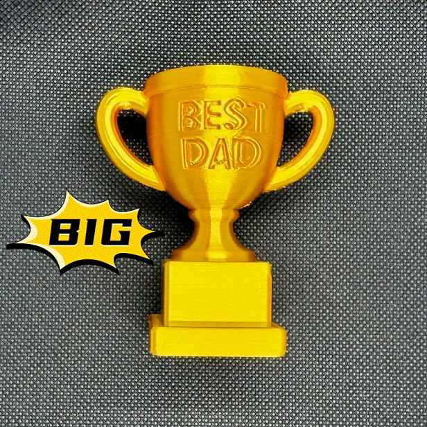 TEMU 1 ks Mini soška trofeje pro tátu, Zlatá plastová trofej pro nejlepšího tátu, Stolní , Cenění, Doplněk do interiéru auta, Vhodné jako dárek k