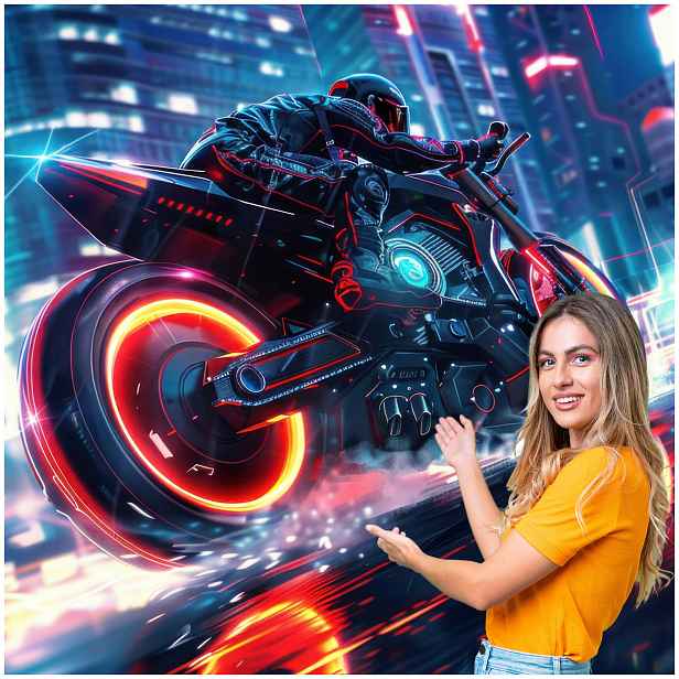 Fototapeta 3D Pro Mládež Auto Motocykl 490x280 DMSM50F