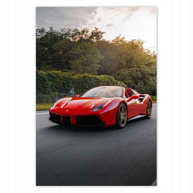 Plakáty 125x185 Červené Ferrari Cesta