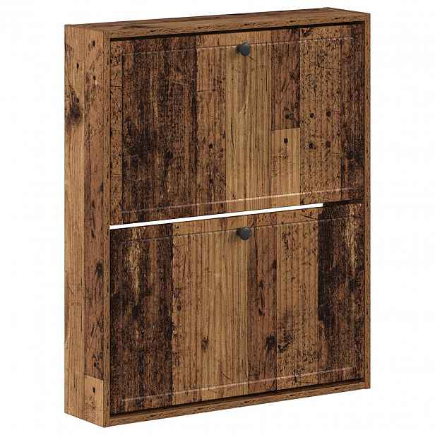 vidaXL Nástěnná skříň na boty EDE 71 x 17 x 86 cm Kompozitní dřevo