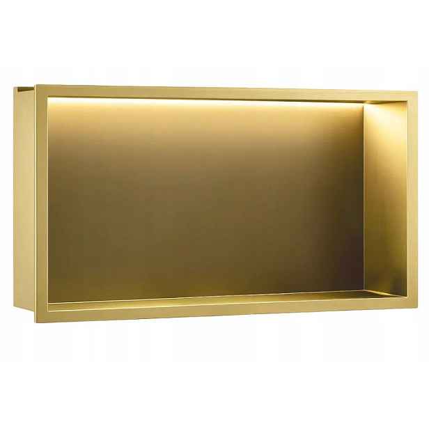 Led Výklopná Polička 60x30x10 cm Brush Gold Rea
