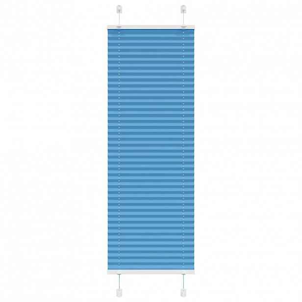 vidaXL Plisovaná roleta modrá 50x100 cm Šířka látky 49,4 cm Polyester
