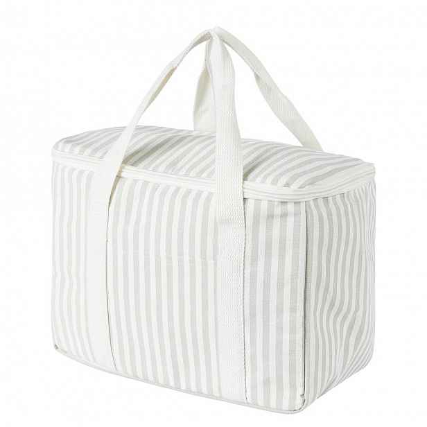 Butlers KEEP COOL Chladicí taška - šedá/bílá