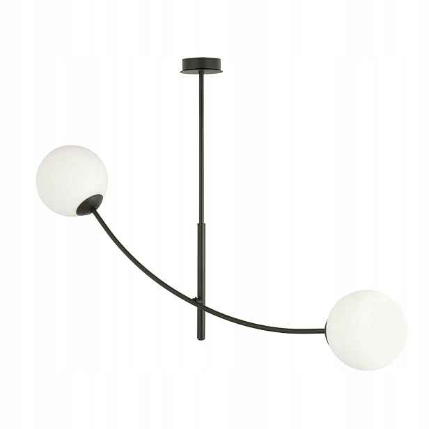 Emibig Stropní Svítidlo Hunter 2 Černá/Bílá 2xE14 60 cm Moderní
