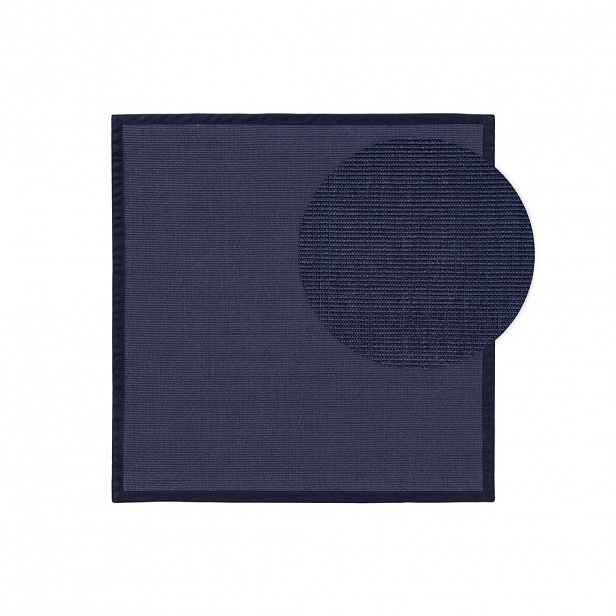 KUNSTLOFT SISAL koberec Sana Modrá 150x150 cm