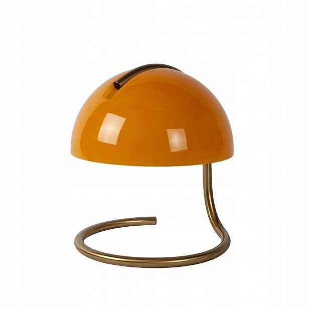 Oranžová stolní lampa Cato vintage do kanceláře a obývacího pokoje 01/53/Lucide