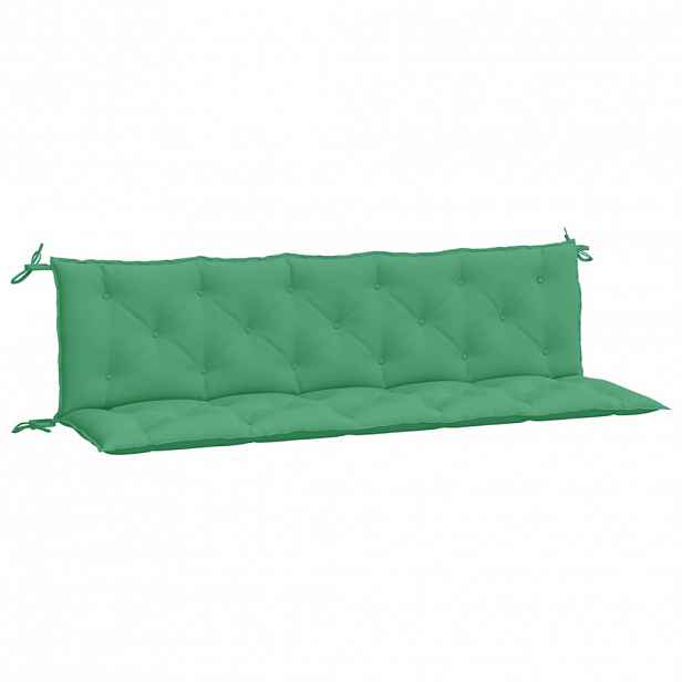 vidaXL Podušky na zahradní lavici 2 ks zelené 180x50x7 cm látka oxford
