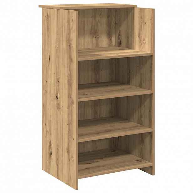 vidaXL Recepční stůl dub artisan 55x50x103,5 cm kompozitní dřevo