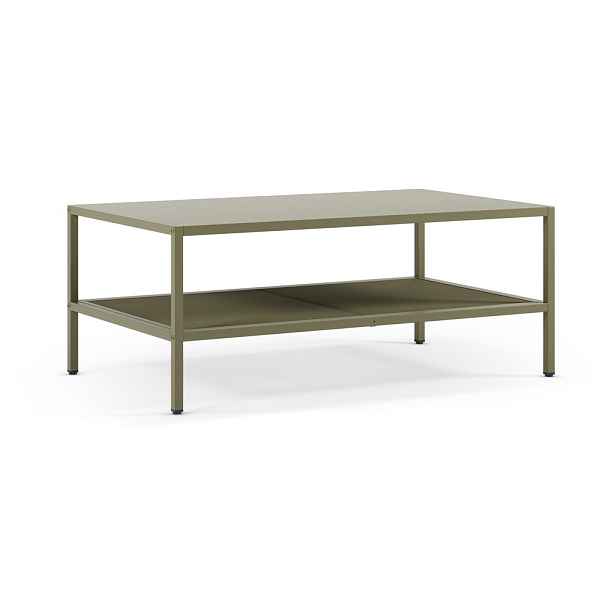 Zelený kovový konferenční stolek 60x100 cm Fayna – Marckeric