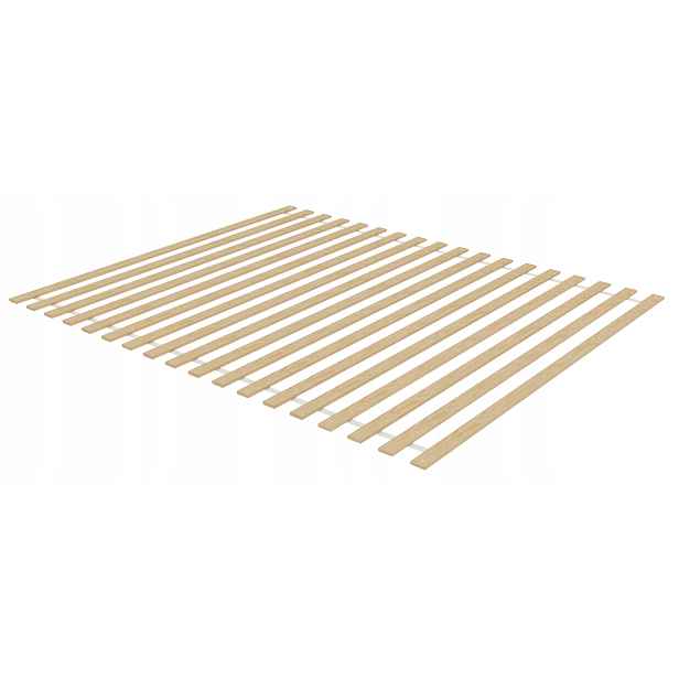 Rám postele s vložkou pod matrace 200 x 140 cm, 18 plochých lamel, 350 kg
