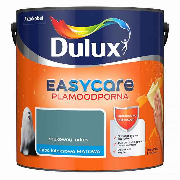 Dulux EasyCare barva Elegantní tyrkysová matná 2,5L