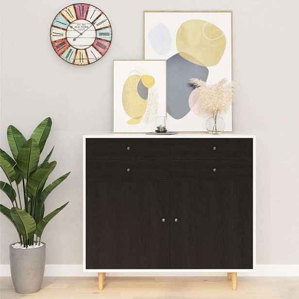 TEMU Samolepicí fólie na nábytek, tmavé dřevo, 500 x 90 cm, PVC