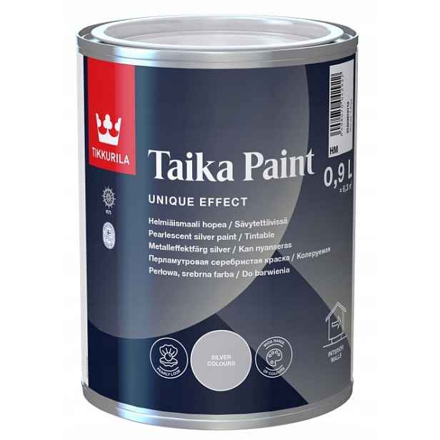Tikkurila Taika Pearl Paint 0,9 L Perleťově Stříbrná