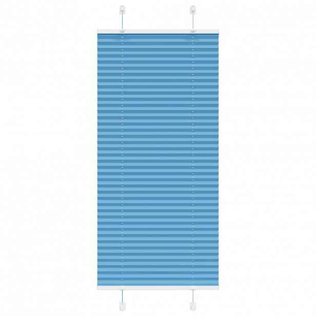 vidaXL Plisovaná roleta modrá 60x150 cm Šířka látky 59,4 cm Polyester