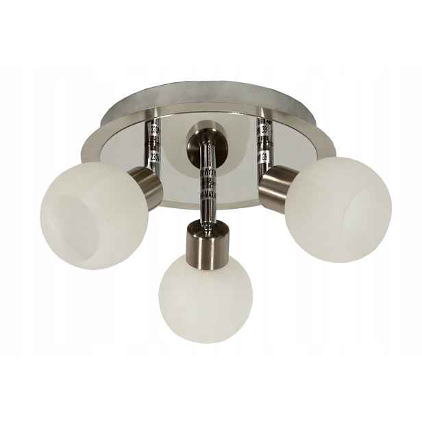 Stropní Svítidlo trojitý chrom-bílý 3X40W G9 98-07025 Alabaster Candellux