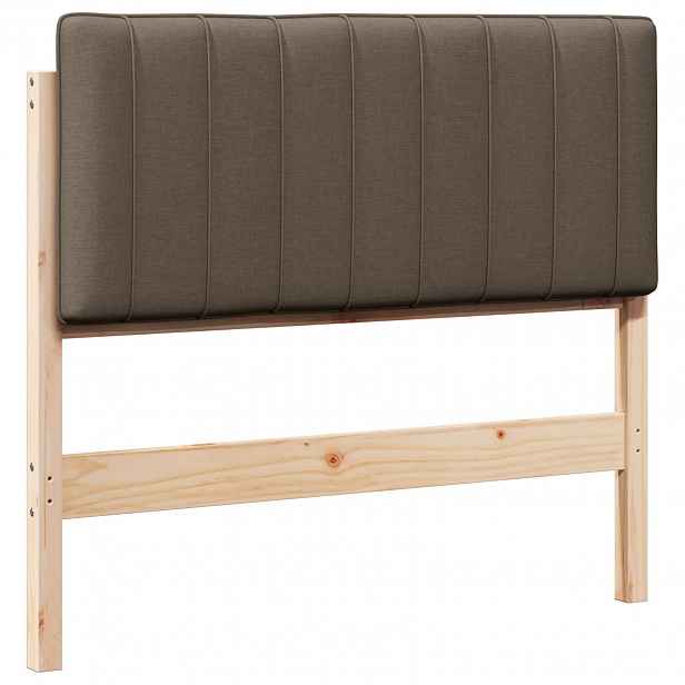 vidaXL Čalouněné čelo postele s čelo Hnědá a taupe 100 cm