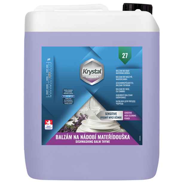 KRYSTAL CLEADER 27 Balzám na nádobí mateřídouška 5 l