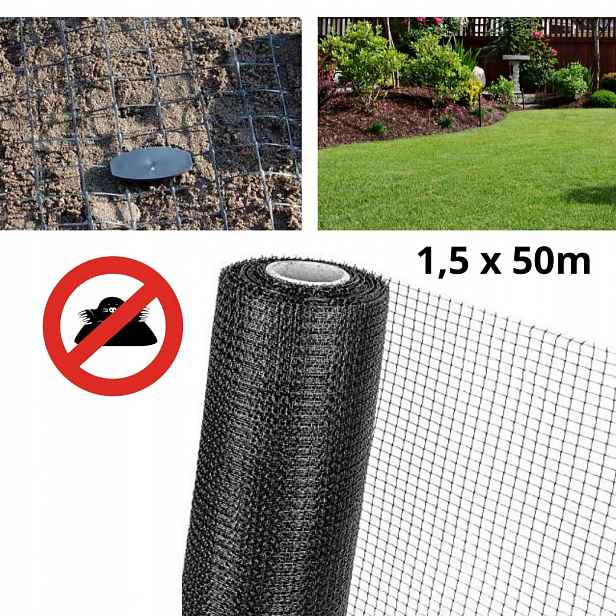 Odolná Síť proti krtkům nornice 30 g/m2 1,5 x 50 m