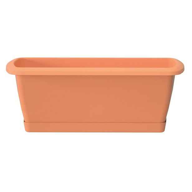 Prosperplast Truhlík s miskou RESPON terakota, varianta 59 cm