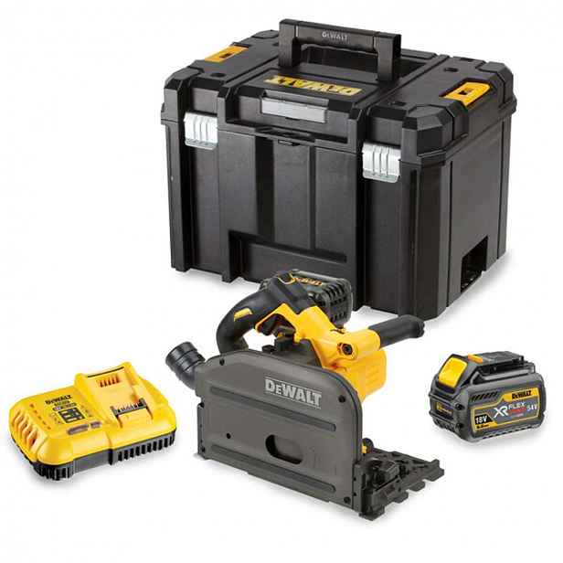 DeWALT - 54V AKU ponorná pila 165 mm, 2x aku 6,0 Ah FLEXVOLT, nabíječka DCS520T2