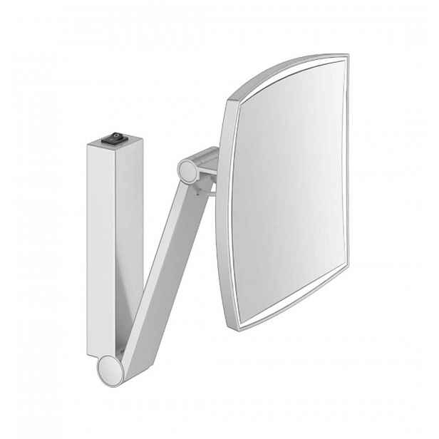 Keuco - Kosmetické nástěnné zrcátko s LED osvětlením, hliník 17613179004