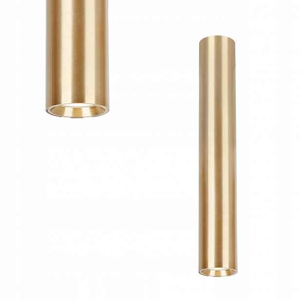 Moderní bodová lampa, zlatá spotová nástěnný, tuba 1xGU10 30 cm Milagro