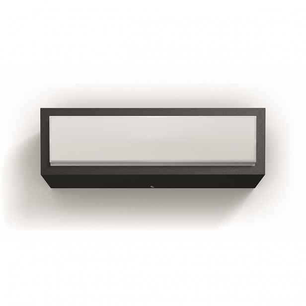 Philips 17354/93/P3 Stratosphere Venkovní nástěnné LED svítidlo 20 cm, antracit