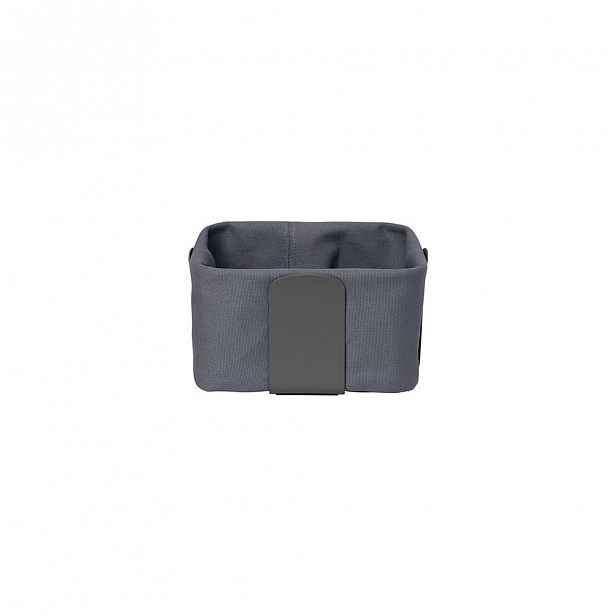 Tmavě šedý textilní košík na chléb Blomus Magnet, 20 x 20 cm