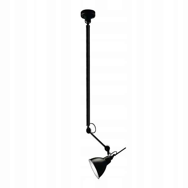 Závěsná loftová lampa Daisen 1xE27 20W, černá, nastavitelná, Shilo