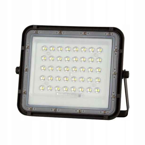 6W Led halogenový zářič s solárním panelem a dálkovým ovládáním, studené světlo V-tac