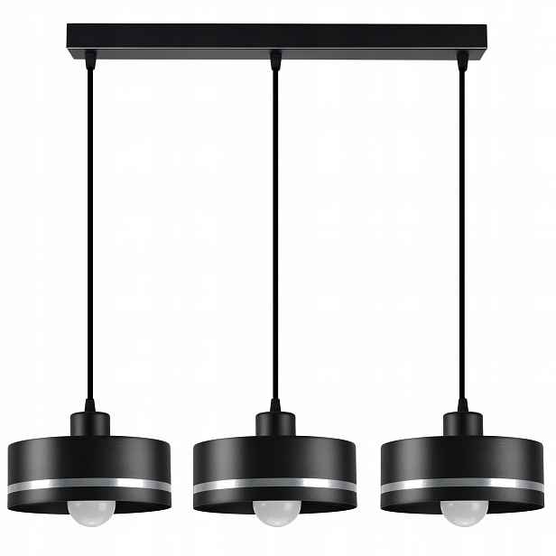 Kovová závěsná stropní lampa s páskem
