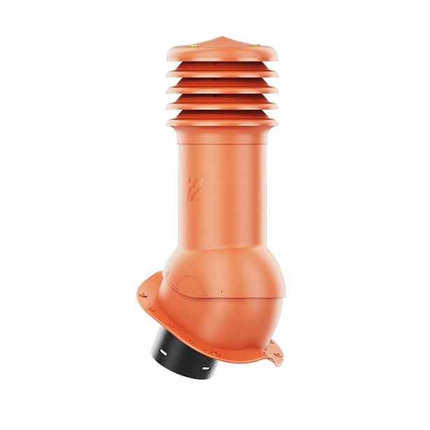 Větrací komín HiVent pro plechovou střešní krytinu, profil N, 150 mm, cihlový