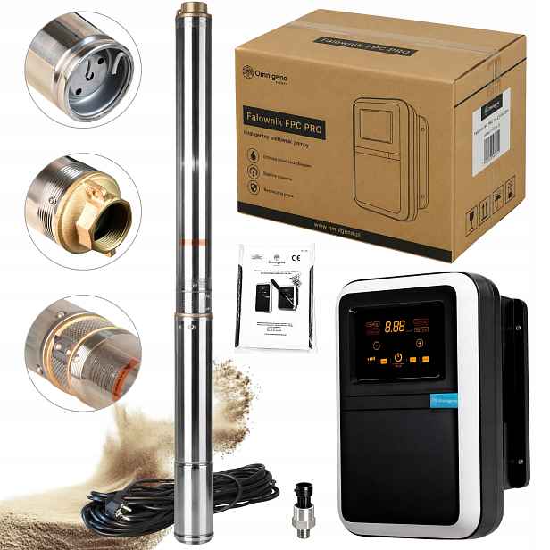 Výkonná Hlubinná Pumpa S Měničem Omnigena 3,5" 3/10 Pro Studnu 550 W